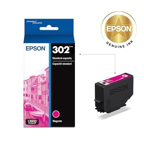 Epson 302 Claria Premium Ink Magenta Cartridge | Sharp Photos & Text (70-120c) thumbnail 2