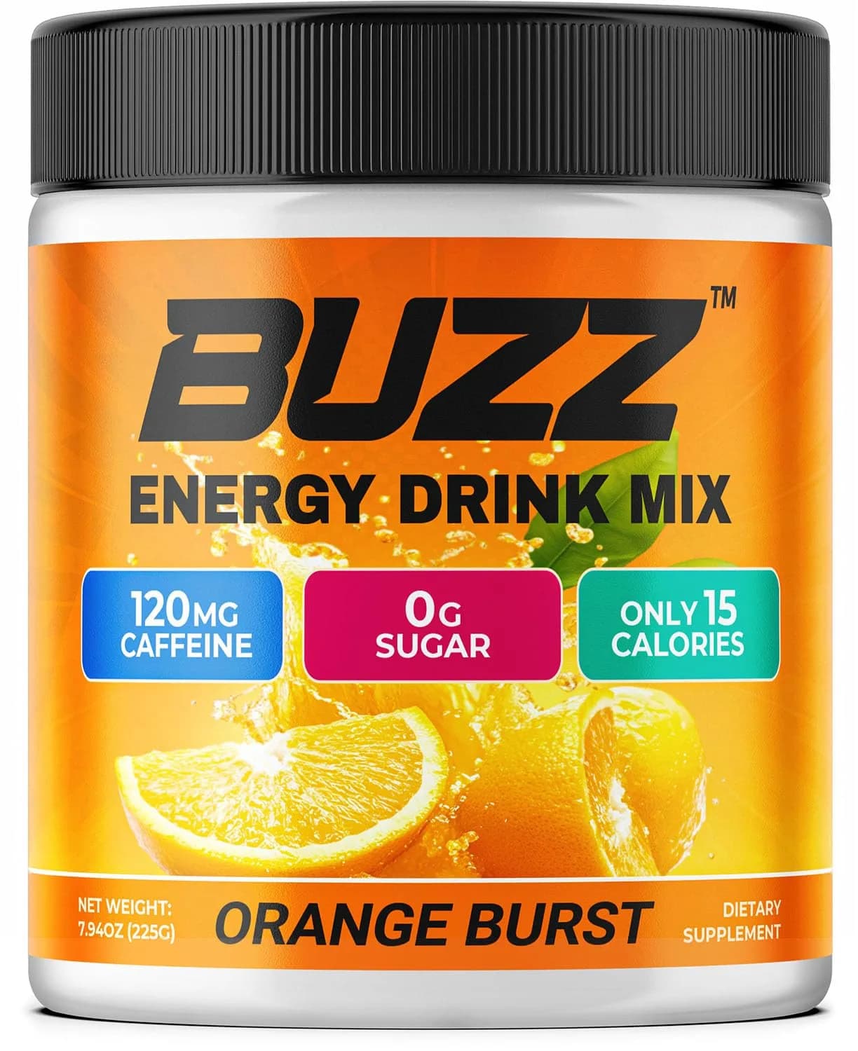 Morning Buzz Sugar Free Nutritional Supplement 8oz | Orange Burst Flavor for Energy & Focus — Orange Burst