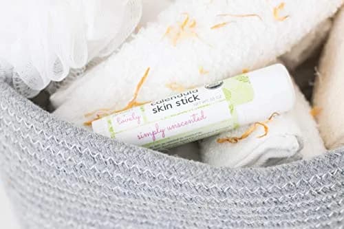 Green + Lovely Calendula Skin Stick Organic Lotion Balm 14.17 g (0.5 oz) | Certified Organic, Unscented, For All Skin Types thumbnail 3