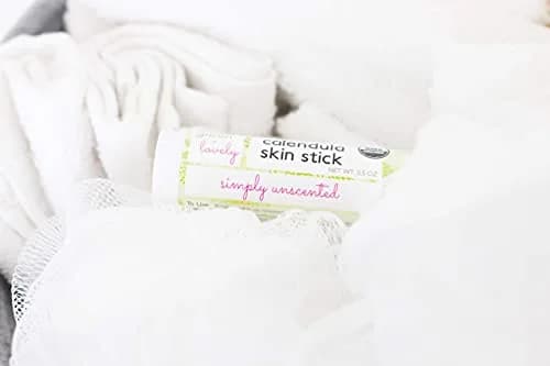 Green + Lovely Calendula Skin Stick Organic Lotion Balm 1 oz (2 Tube Set) | Certified Organic Moisturizing Balm for Sensitive Skin thumbnail 6