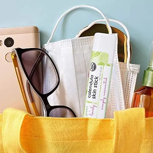 Green + Lovely Calendula Skin Stick Organic Lotion Balm 1 oz (2 Tube Set) | Certified Organic Moisturizing Balm for Sensitive Skin thumbnail 8