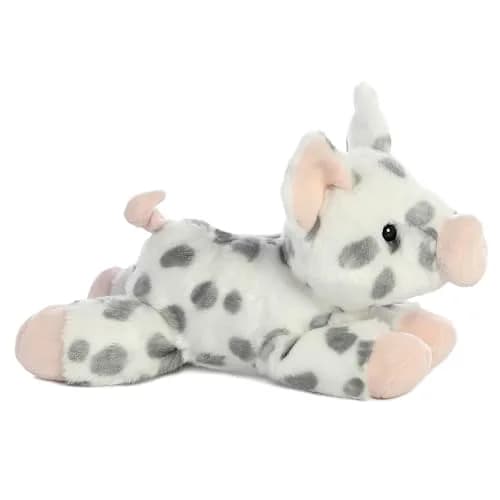 Aurora Mini Flopsie Spotted Piglet Plush 21.59cm (8.5") | Soft, Bean-Filled Stuffed Animal Toy thumbnail 2