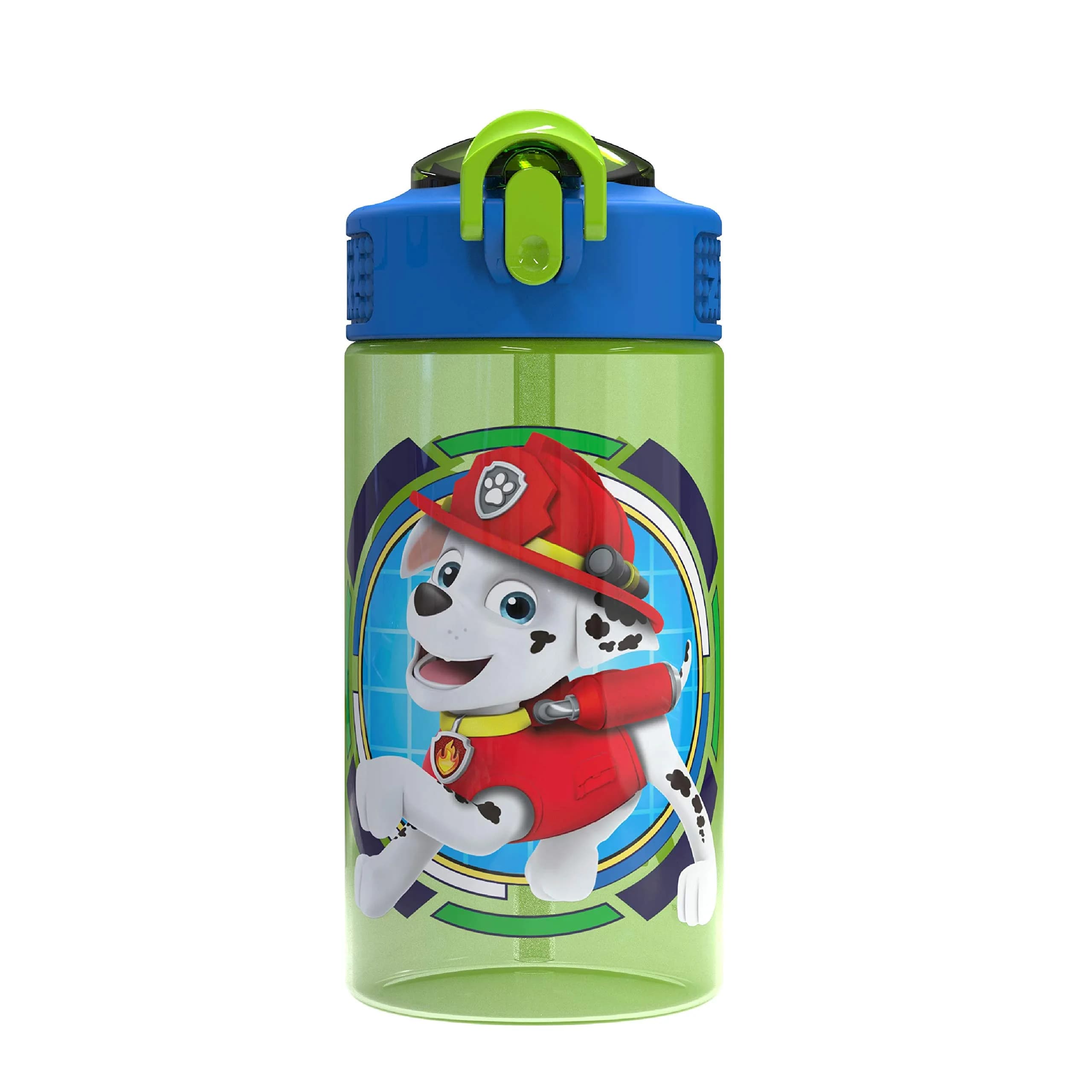 Zak Designs Paw Patrol 16oz (473ml) Leak-Proof Straw Kids Water Bottle | BPA-Free Plastic for Ages 3+ — Paw Patrol