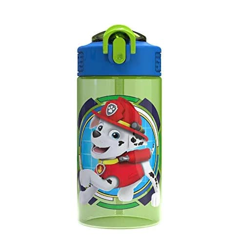 Zak Designs Paw Patrol 16oz (473ml) Leak-Proof Straw Kids Water Bottle | BPA-Free Plastic for Ages 3+ - main product image
