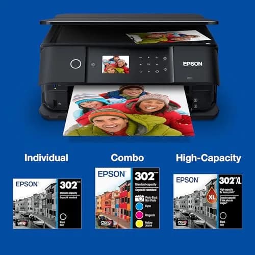 Epson 302 Claria Premium Ink High Capacity Black & Standard Color Cartridge Combo Pack (T302XL-BCS) - 5 Cartridges thumbnail 5