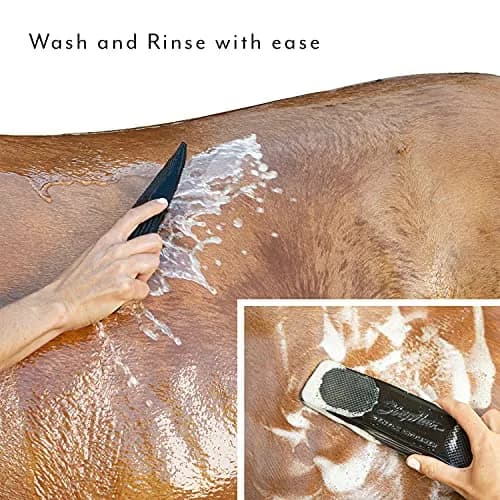 StripHair Gentle Groomer Horse Brush Shedding Massage | Made in USA for Horses & Dogs thumbnail 6