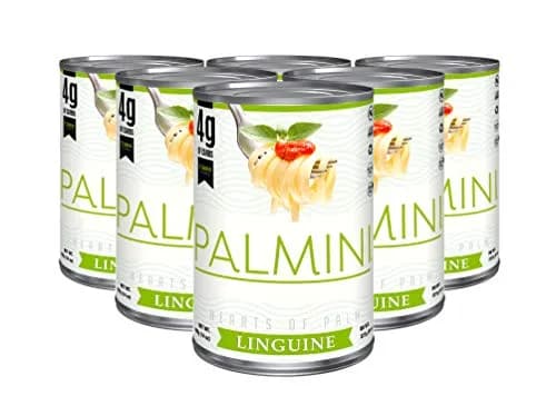 Palmini Hearts Of Palm Linguine Pasta | Low-Carb, Keto, Vegan, Gluten Free (14 oz x 6) - main product image