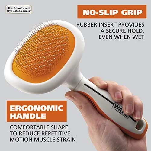 Wahl Premium Patented Dual Level Sensitive Skin Pet Slicker Brush | Large Dual Pins for All Coats thumbnail 4