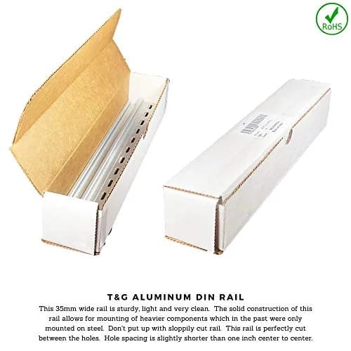 International Connector 2 Pieces DIN Rail Aluminum 12" (305mm) Slotted RoHS Compliant thumbnail 5