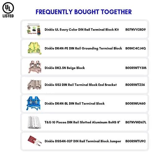 International Connector 2 Pieces DIN Rail Aluminum 12" (305mm) Slotted RoHS Compliant thumbnail 7