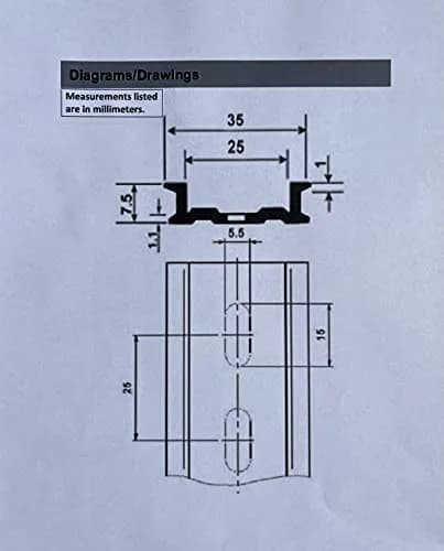 International Connector 2 Pieces DIN Rail Aluminum 12" (305mm) Slotted RoHS Compliant thumbnail 8