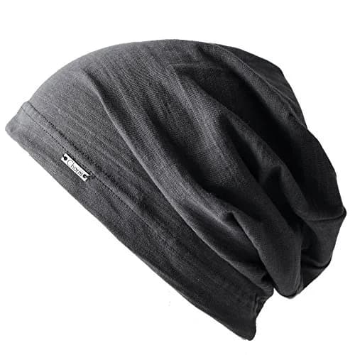 CHARM Cotton Summer Beanie for Men & Women, Dark Gray | Breathable, Soft, Versatile Headwear thumbnail 1