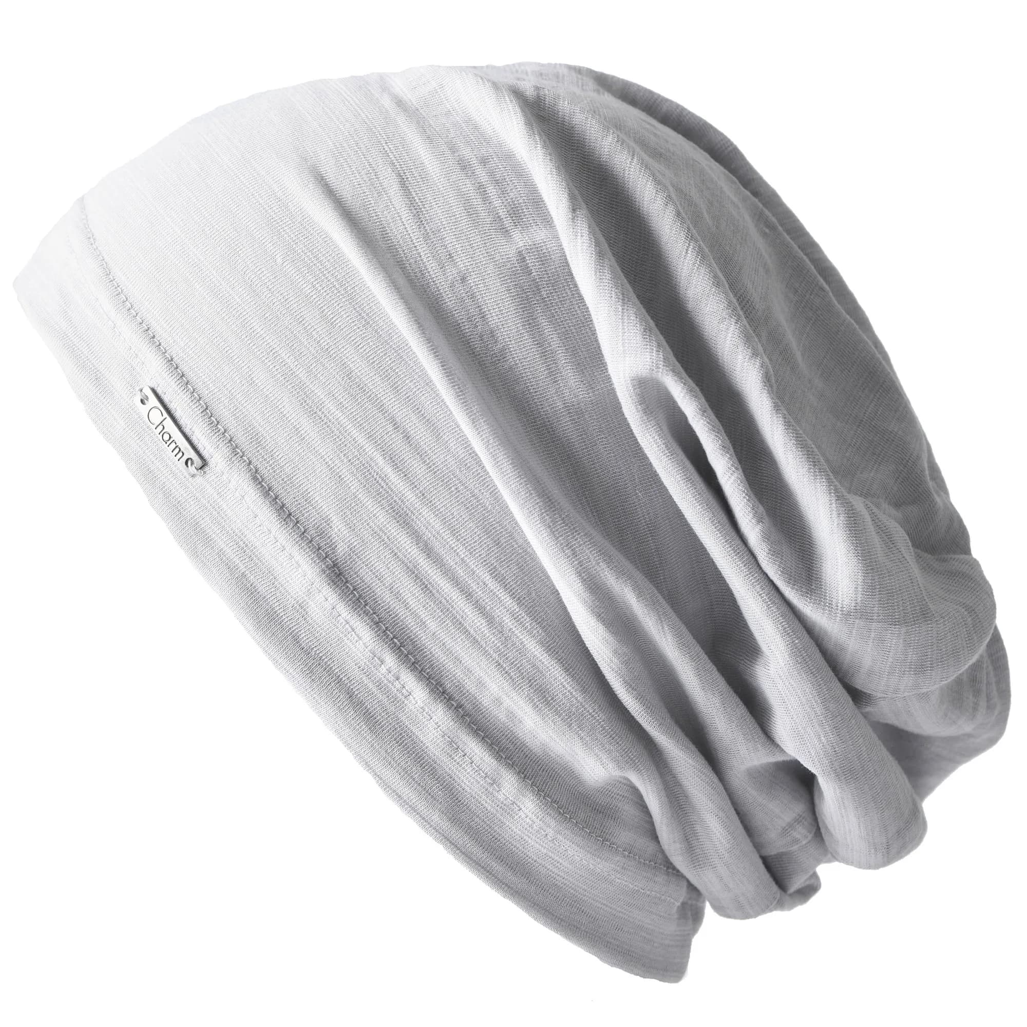 CHARM Cotton Summer Beanie for Men & Women Light Gray | Breathable, Soft, Unisex Headwear — Light Gray