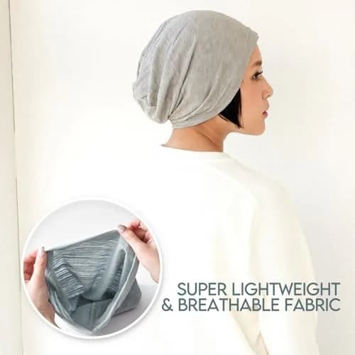 CHARM Cotton Summer Beanie for Men & Women Light Gray | Breathable, Soft, Unisex Headwear thumbnail 6