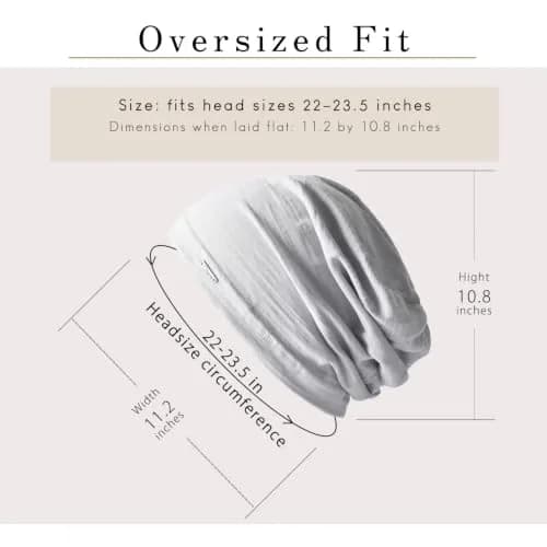 CHARM Cotton Summer Beanie for Men & Women Light Gray | Breathable, Soft, Unisex Headwear thumbnail 3