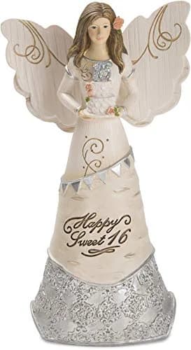 Pavilion Gift Company Happy Sweet 16 Angel Figurine 15cm (6 Inches) | Classic Birthday Decor - main product image