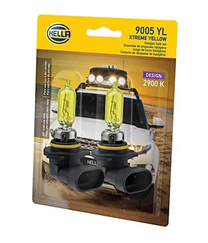 Hella Optilux XY Series Xenon Yellow HB3 9005 Halogen Bulbs, 12V 65W, 2 Pack thumbnail 2