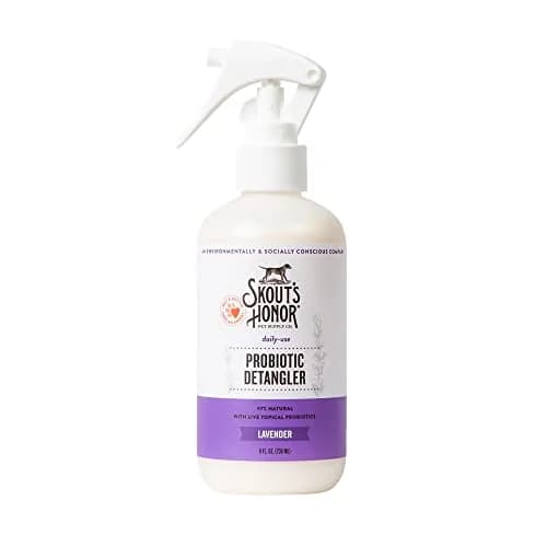 SKOUT'S HONOR Probiotic Dog Detangler Spray - Lavender, 8 oz | Hydrates & Softens Coat for Daily Use thumbnail 1