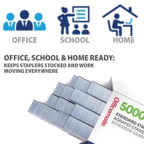 Officemate Standard Staples 1/4-Inch Leg Length, 25,000 Count | Reliable Performance for Everyday Paper Fastening thumbnail 3