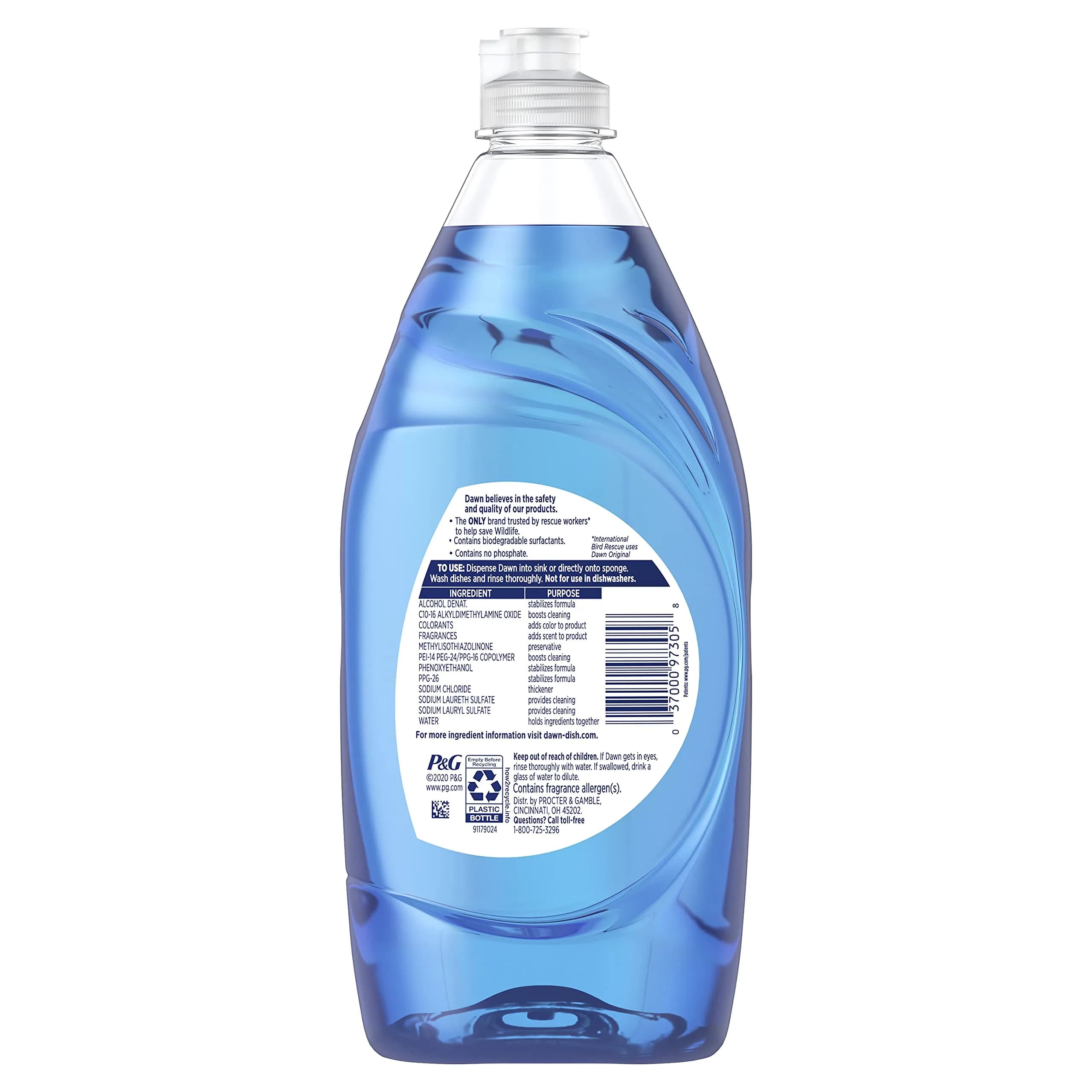 Dawn Ultra Dishwashing Liquid Dish Soap Original Scent, 19.4 fl oz (573 ml) | Grease Cleaning Power for Indian Kitchens - view 2