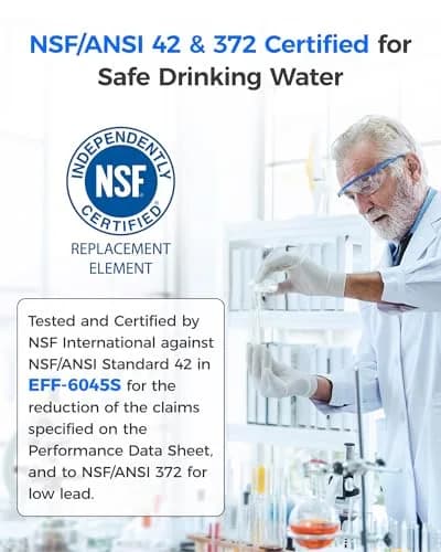 Waterdrop WD-F45 Water Filter Replacement for Samsung DA97-17376B, 3 Pack | NSF/ANSI Certified for Purity thumbnail 5