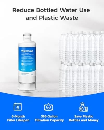 Waterdrop WD-F45 Water Filter Replacement for Samsung DA97-17376B, 3 Pack | NSF/ANSI Certified for Purity thumbnail 8