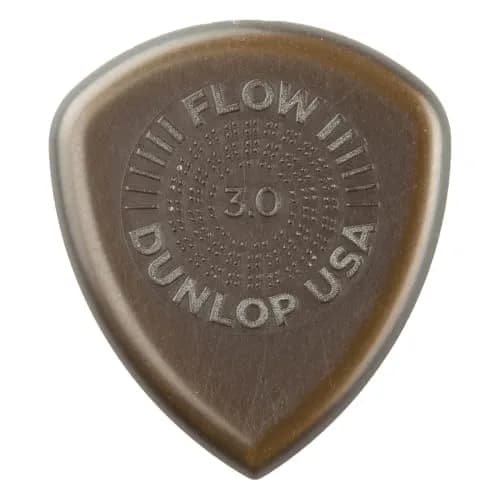 Jim Dunlop Flow Jumbo Grip Pick 3.0mm (3 Pack) | Smooth String Release & Rich Tone thumbnail 2