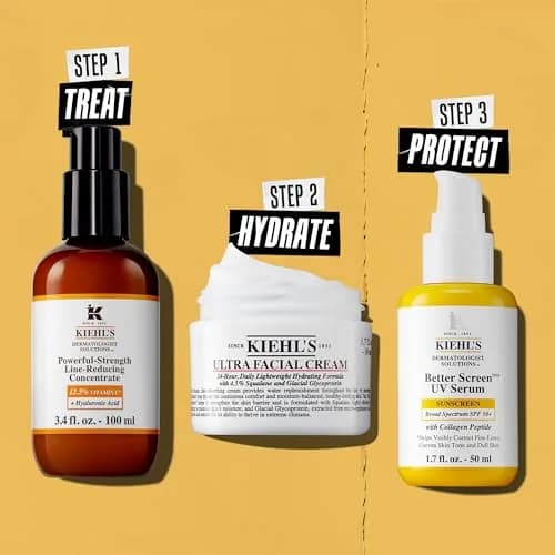 Kiehl's Powerful-Strength Line-Reducing Concentrate 2.5 fl oz | Vitamin C & Hyaluronic Acid Serum for Sensitive Skin thumbnail 6