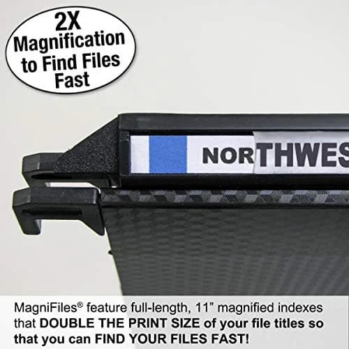 Ultimate Office MagniFile 2" Box-Bottom Hanging File Folders, Set of 2 Black | 50.8 mm Capacity thumbnail 4