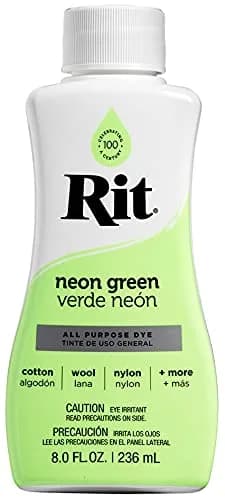 Rit All-Purpose Liquid Fabric Dye - Neon Green, 237ml (8 Fl Oz) - main product image