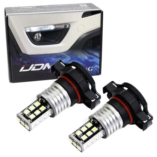 iJDMTOY White 15-SMD LED DRL Bulbs for Jeep Compass 2017-2020 (2-Pack, 6000K) thumbnail 1