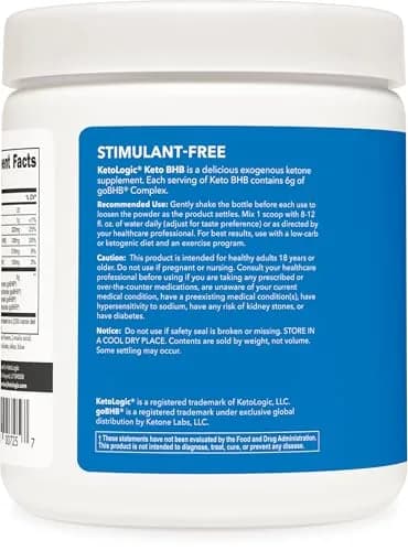 Ketologic Keto BHB (Patriot Pop) 8.9oz | Supports Ketosis & Weight Loss thumbnail 3