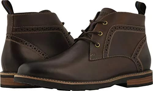 Nunn Bush Ozark Plain Toe Chukka Boot with KORE Walking Comfort Technology Brown Ch 10.5 | Casual Men’s Leather Shoes thumbnail 5