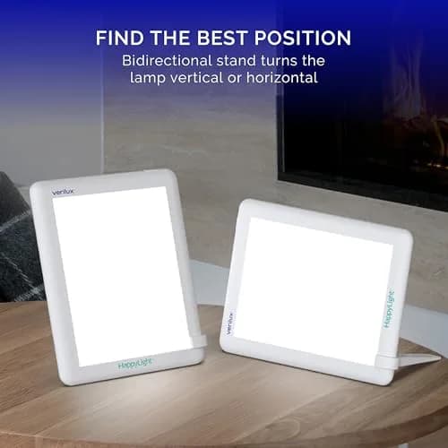 Verilux HappyLight Lucent Light Therapy Lamp, 10,000 Lux, UV-Free LED | Portable, Full Spectrum Mood & Sleep Support thumbnail 6