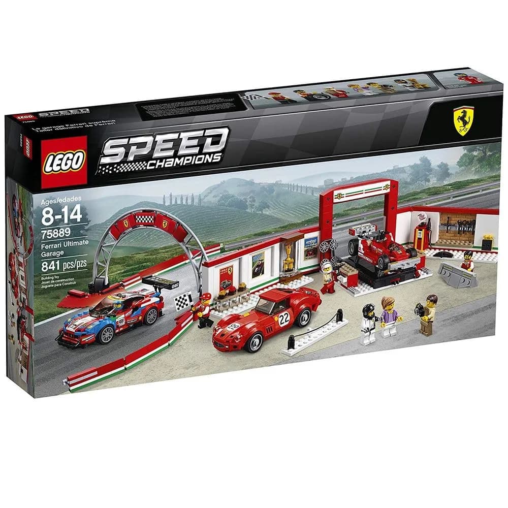 LEGO Speed Champions Ferrari Ultimate Garage 75889 Building Kit (841 Pieces) | Ferrari Car Set for Kids 8-14