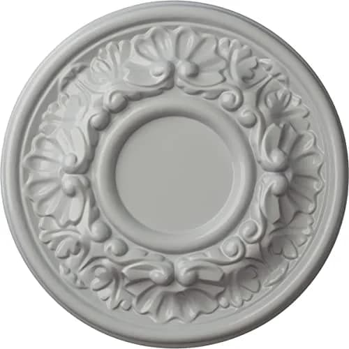 Ekena Millwork Odessa Hand-Painted Ceiling Medallion, Pharaoh's Gold | Lightweight, Hand-Carved Design thumbnail 1