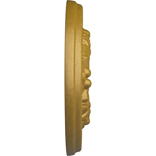 Ekena Millwork Odessa Hand-Painted Ceiling Medallion, Pharaoh's Gold | Lightweight, Hand-Carved Design thumbnail 3