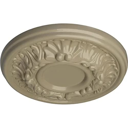 Ekena Millwork Odessa Ceiling Medallion 7-1/2"OD x 1-1/8"P | Hand Carved Urethane Design thumbnail 2