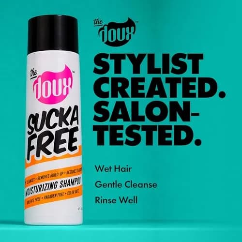 The Doux SUCKA FREE Moisturizing Shampoo 8oz | Sulfate-Free, Hydrates & Cleanses Curly & Color-Treated Hair thumbnail 2