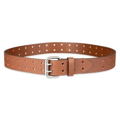 Dickies Men's Leather Double Prong Belt, Tan, 38 | Durable Fully Adjustable Leather Belt thumbnail 4