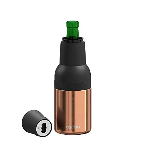 asobu Frosty Beer Holder 2 Go Vacuum Insulated 16oz | Double Walled Stainless Steel, Keeps Beer Cold 12h thumbnail 1