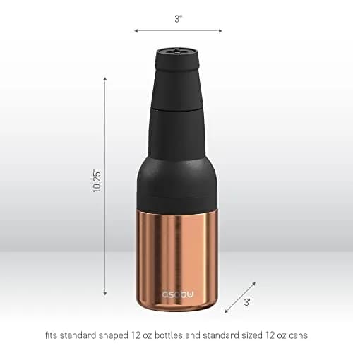 asobu Frosty Beer Holder 2 Go Vacuum Insulated 16oz | Double Walled Stainless Steel, Keeps Beer Cold 12h thumbnail 7