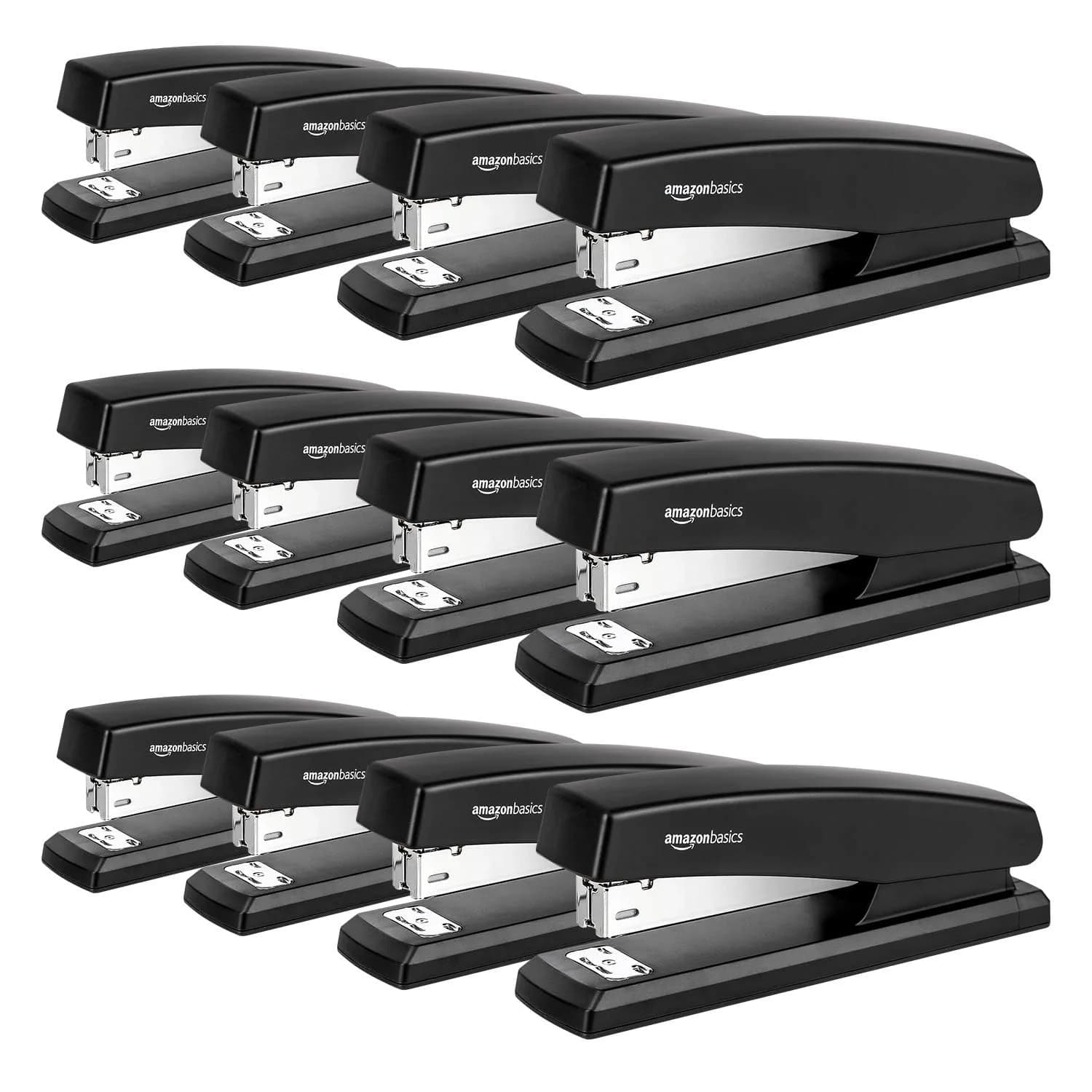 Amazon Basics Desktop Stapler 12-Pack | Staples 25 Sheets