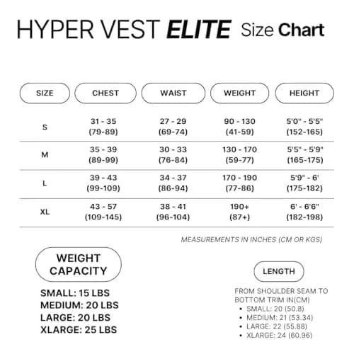 Hyperwear Hyper Vest ELITE Thin Weighted Vest, Black, S, 15 lb | Adjustable USA Steel Weights for Strength & Fitness thumbnail 7