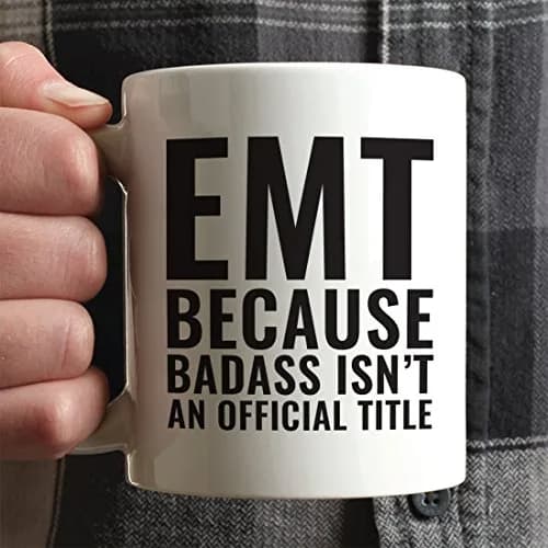 Andaz Press 11oz. Coffee Mug Gag Gift EMT Because Badass Isn't | Humorous Ceramic Mug for All Occasions thumbnail 3