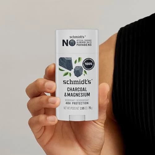 Schmidt's Vegan Deodorant Charcoal & Magnesium Stick 75g (2.65 oz) | 24-Hour Odor Protection thumbnail 7