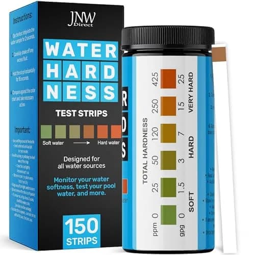 JNW Direct Water Hardness Test Strips 150 Count | Test Tap, Well, Softened Water thumbnail 1