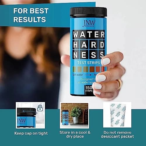 JNW Direct Water Hardness Test Strips 150 Count | Test Tap, Well, Softened Water thumbnail 6