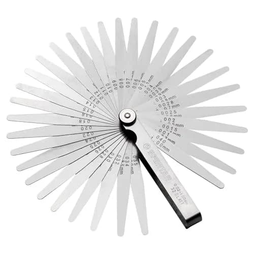 Spurtar Tapered Feeler Gauge Set 0.03-1.00mm (0.001-0.04") 32 Blades | Precision Gap Measurement Tool thumbnail 1