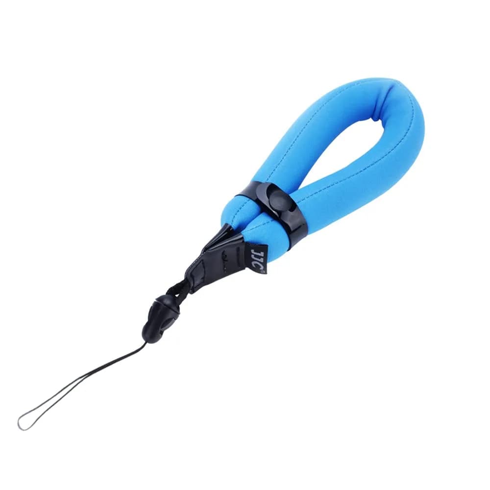 JJC Waterproof Floating Camera Wrist Strap for Olympus TG-7 Kodak WPZ2 | Keeps Gear Afloat & Visible — Blue